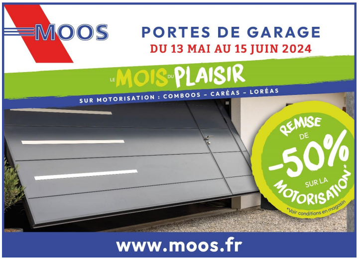 Porte de garage MOOS à St Georges  de Reneins : Le mois du plaisir !, Villefranche-sur-Saône, Menuiserie Alexandre Brosse